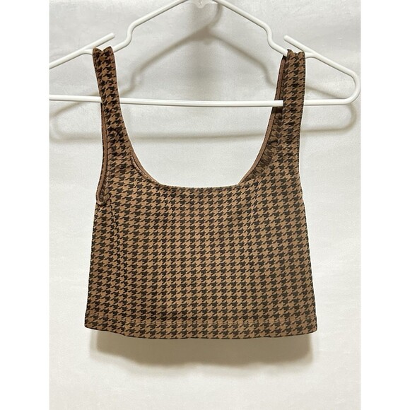 Intimately Free People‎ Womens XS Brown Crop Tank Top - Picture 1 of 7